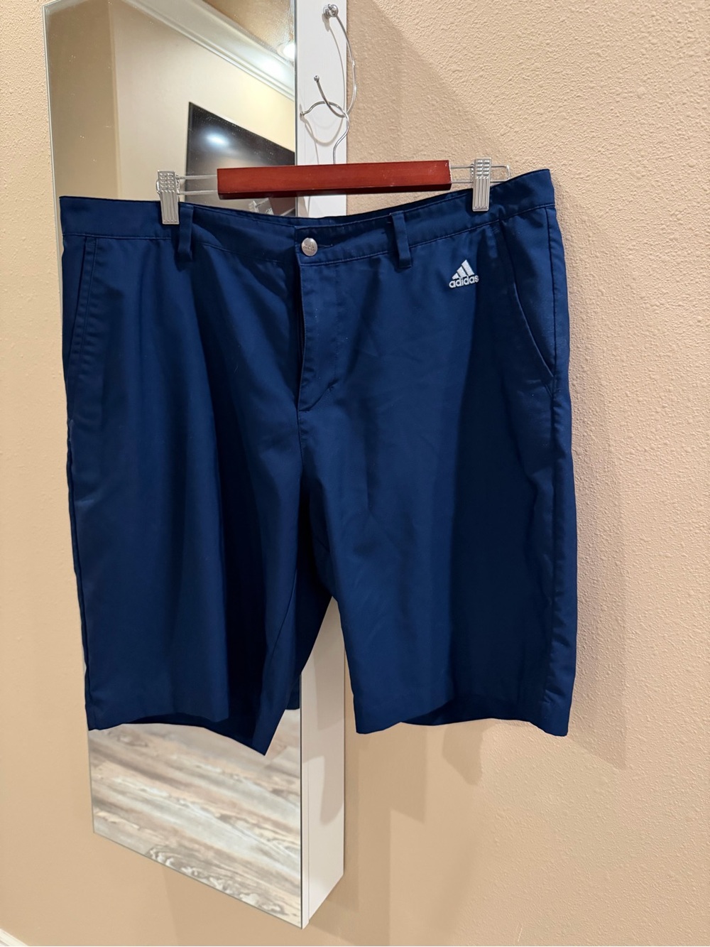 New adidas Navy Lightweight Athletic Shorts